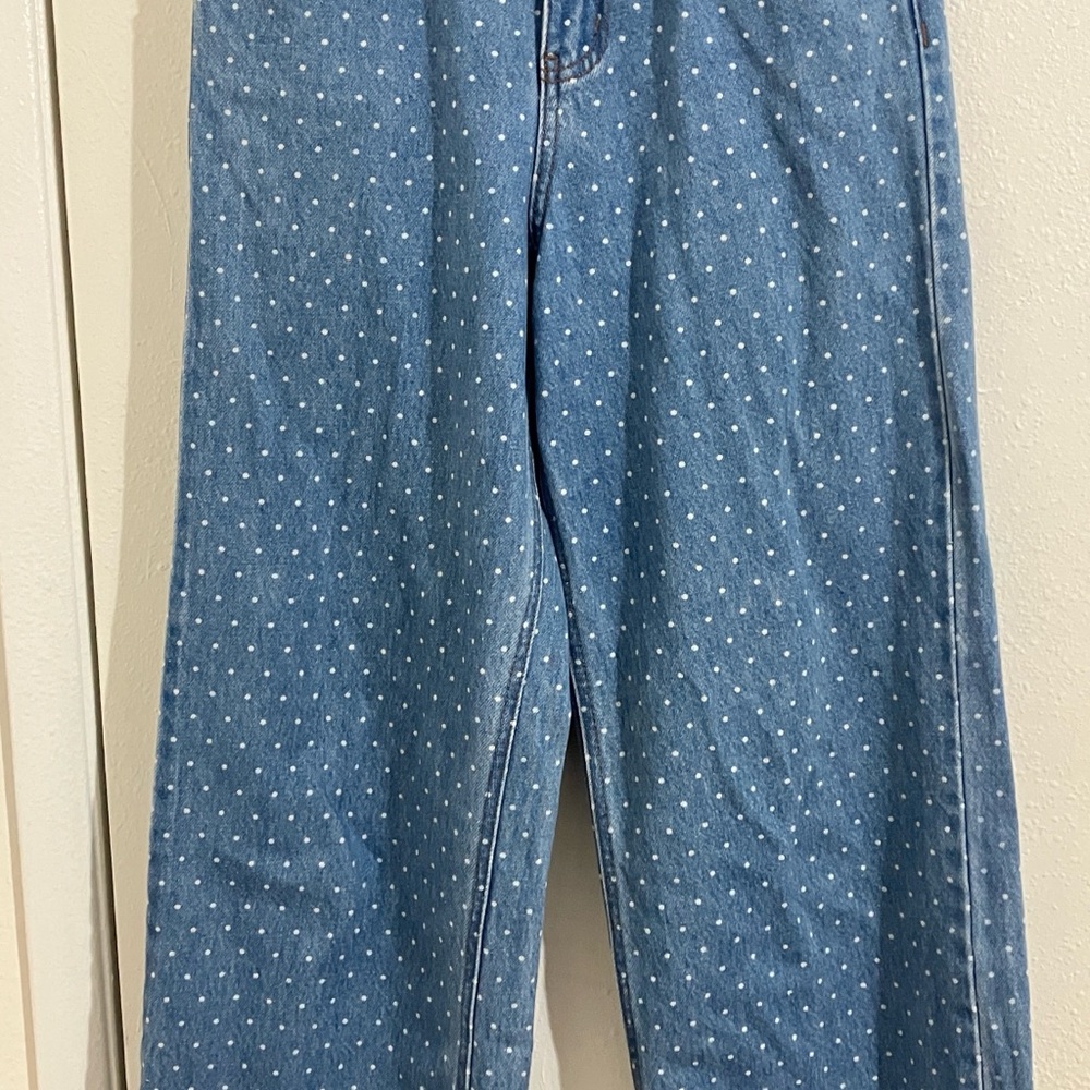 Polka Dot Flare Women's Jeans